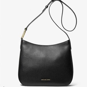 Michael Kors Black Pebbled Leather Shoulder Bag